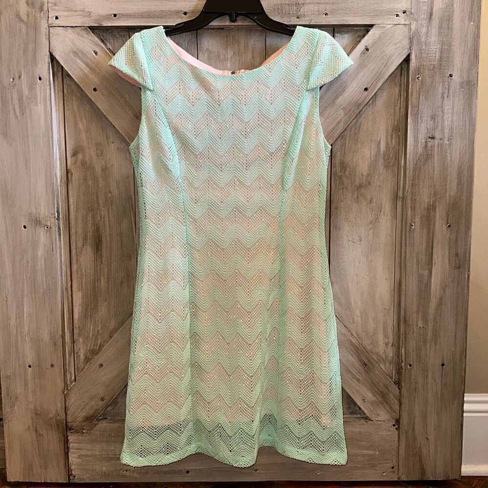 Pink Owl Crochet Lace Dress